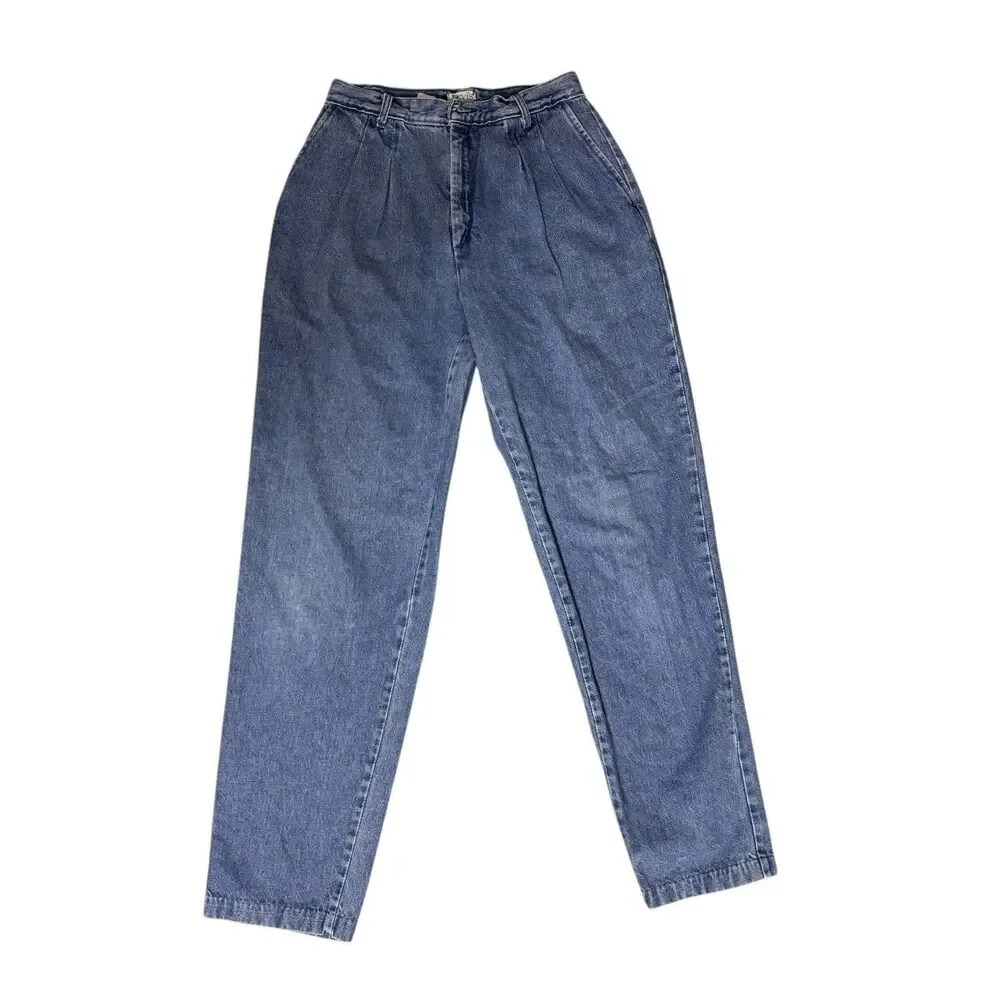 Vintage Levi's Sportswear High Rise Mom Jeans Denim Pants Size 10 Womens Pleated
